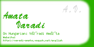amata varadi business card